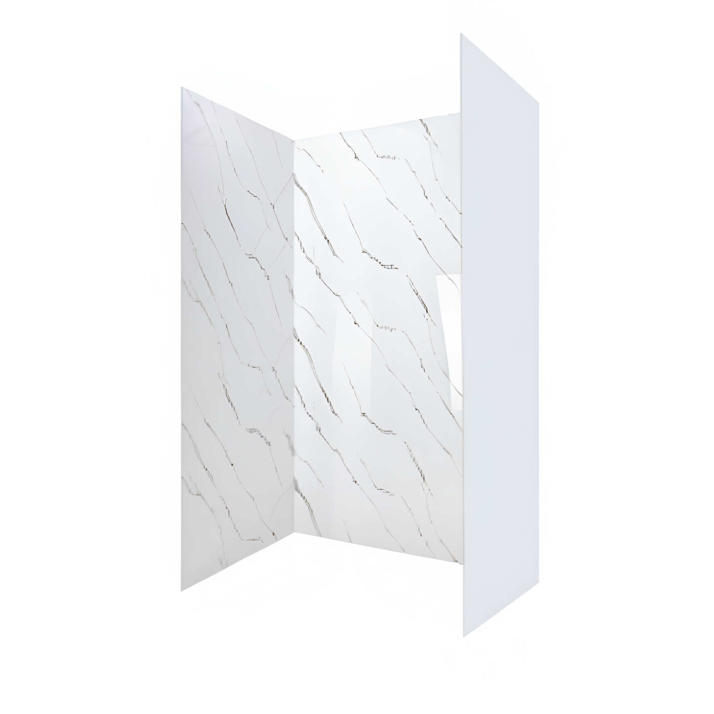 Calacatta Gold 3-Panel Acrylic Shower Wall Kit