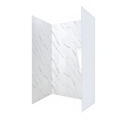 Calacatta Gold 3-Panel Acrylic Shower Wall Kit