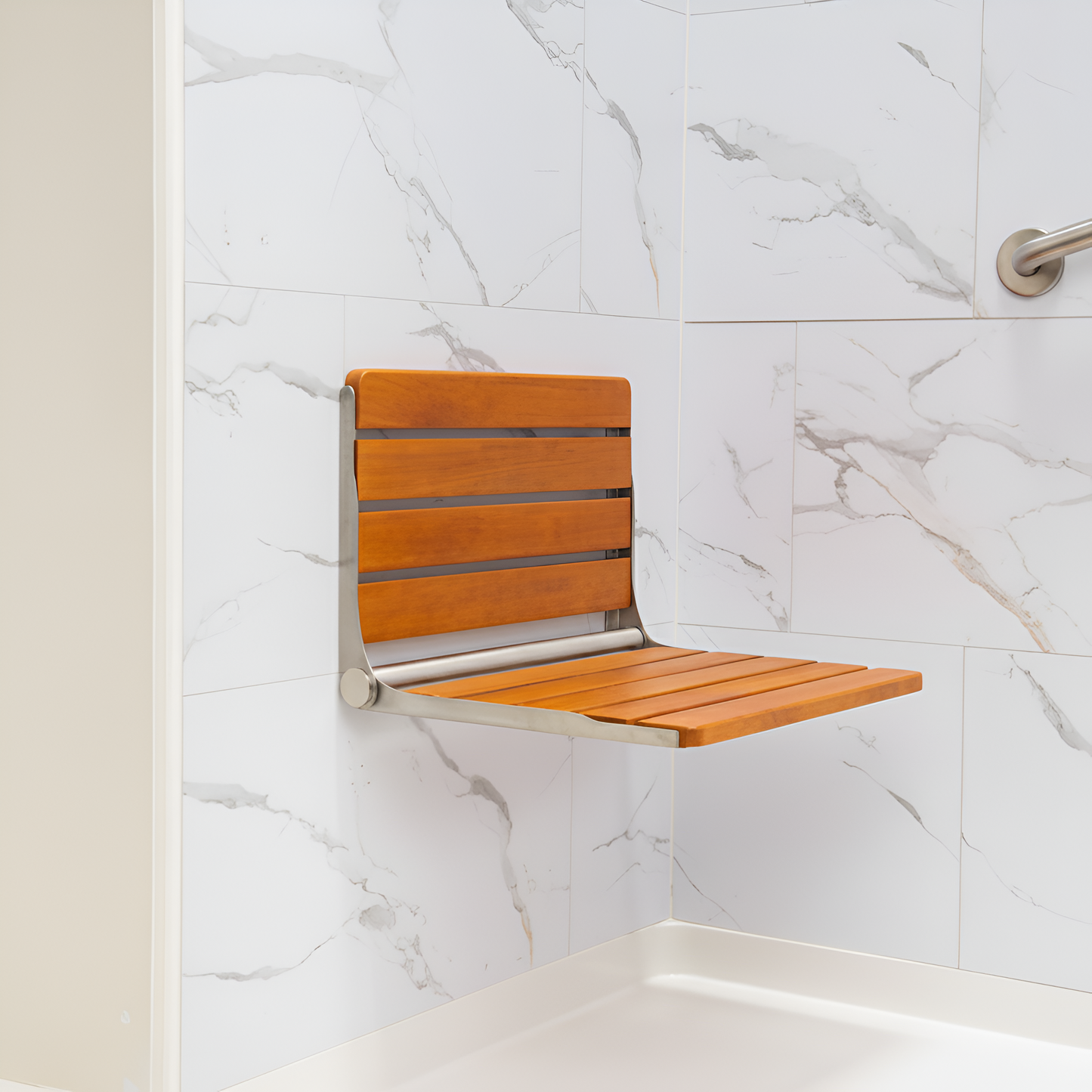 Teak Foldup Shower Seat